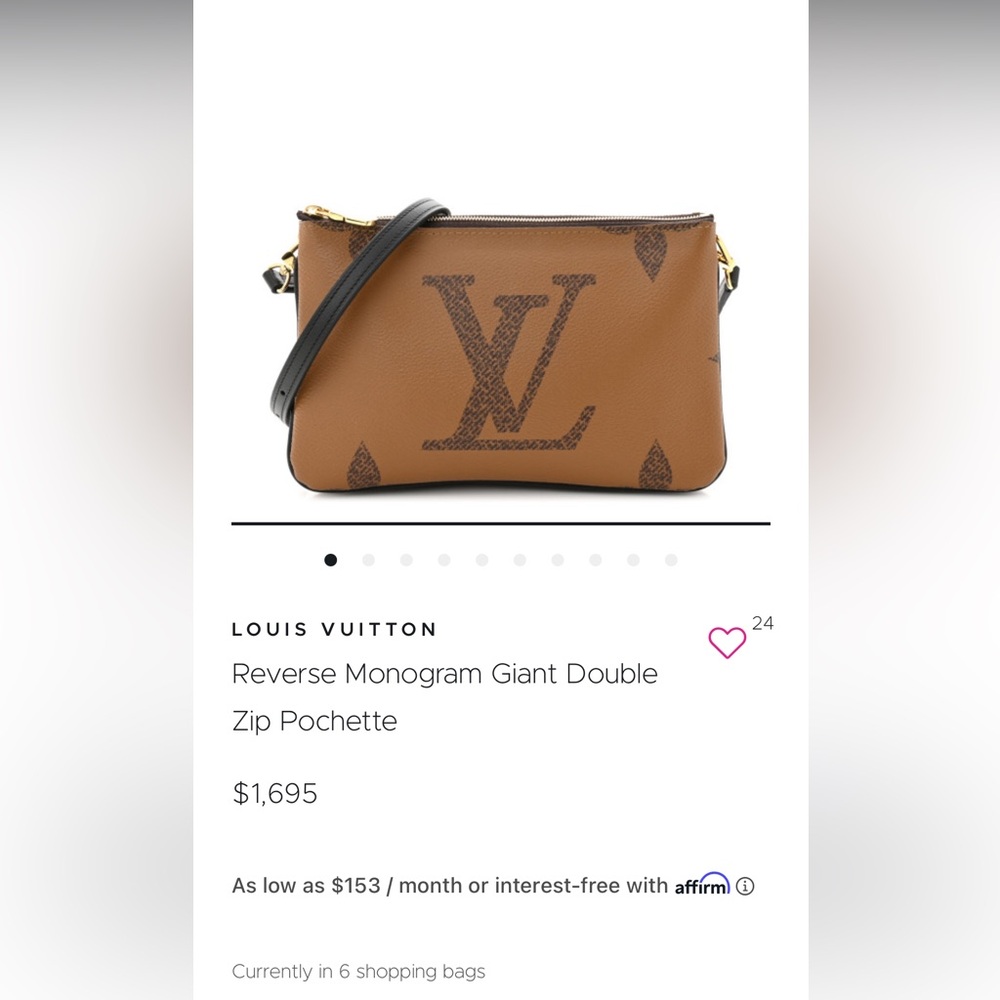 Louis Vuitton Monogram Zip Pouchette